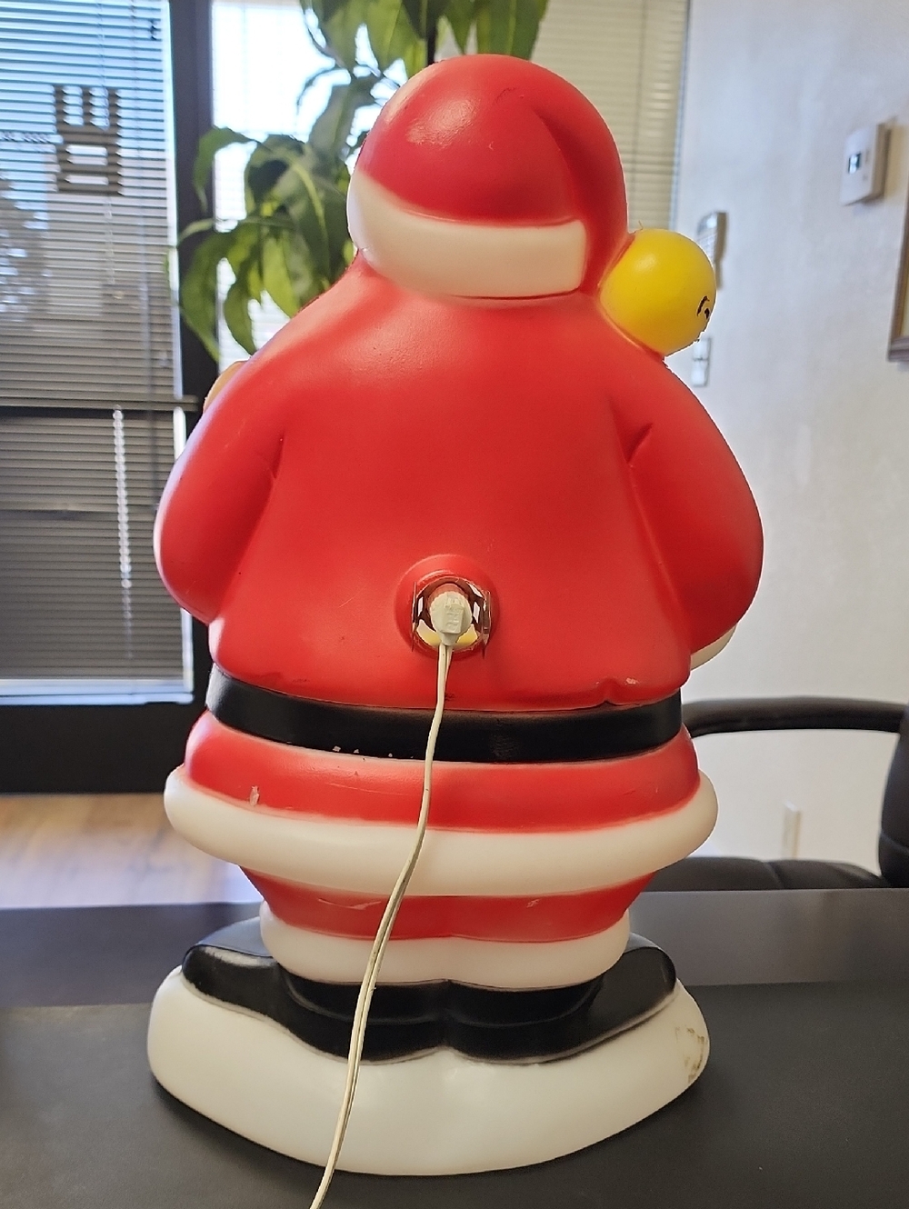 Vintage Santa Claus,Teddy Bear General Foam 18" Christmas Tabletop Blow Mold - Picture 8 of 16